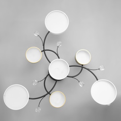 Люстра BayerLux «Ассами», 7хLED, 168 Вт, 3000-6000К, 80×80×21 см