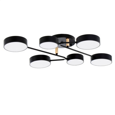 Люстра «Алмо» 6х LED 144 Вт 3000-6000К черный 80×58×21 см BayerLux