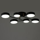 Люстра "Алмо" 6хLED 144Вт 3000-6000К черный 80х58х21 см BayerLux - Фото 3
