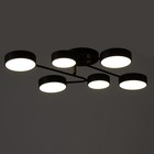 Люстра "Алмо" 6хLED 144Вт 3000-6000К черный 80х58х21 см BayerLux - Фото 5