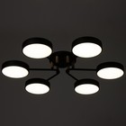 Люстра "Алмо" 6хLED 144Вт 3000-6000К черный 78х78х11 см BayerLux - Фото 5