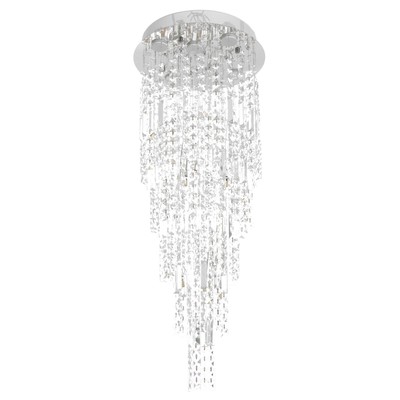 Светильник каскад «Доменика» 6xLED 6xG4 хром 40×40×100 см BayerLux