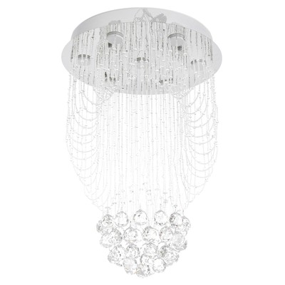 Светильник каскад «Алессандра» 7xLED хром 50×50×75 см BayerLux
