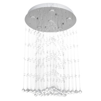 Светильник каскад «Звезда» 6xLED хром 50×50×84 см BayerLux