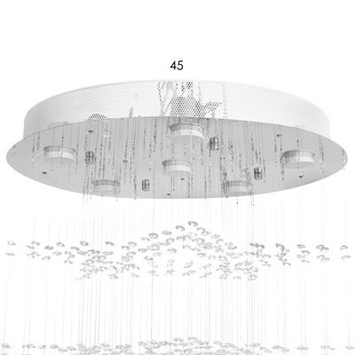 Светильник каскад «Звезда» 6xLED хром 50×50×84 см BayerLux