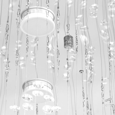 Светильник каскад «Звезда» 6xLED хром 50×50×84 см BayerLux