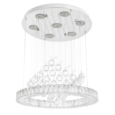 Светильник каскад «Асфея» 6xLED хром 50×50×65 см BayerLux