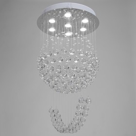 Светильник каскад «Аделисия» 7xLED хром 55×55×93 см BayerLux