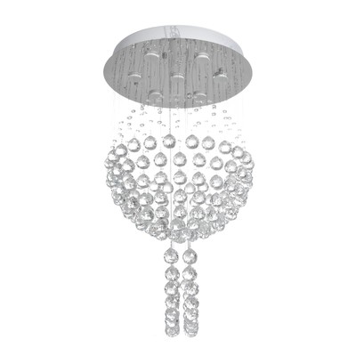 Светильник каскад «Аделисия» 7xLED хром 55×55×93 см BayerLux