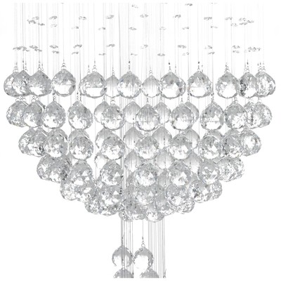 Светильник каскад «Аделисия» 7xLED хром 55×55×93 см BayerLux