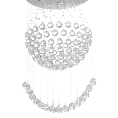 Светильник каскад «Аделисия» 7xLED хром 55×55×93 см BayerLux