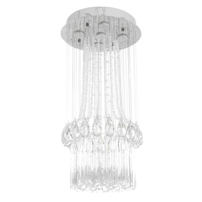 Светильник каскад «Брианна» 5xLED хром 40×40×83 см BayerLux