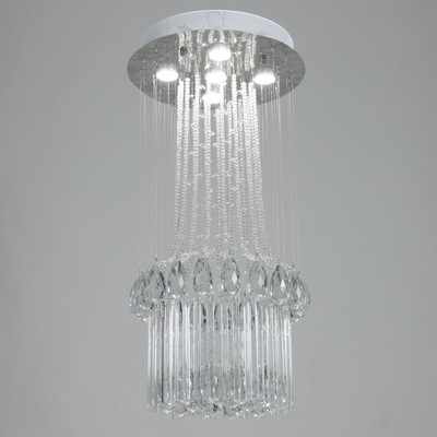 Светильник каскад «Брианна» 5xLED хром 40×40×83 см BayerLux