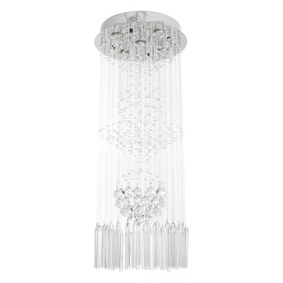 Светильник каскад «Версалия» 5xLED хром 40×40×102 см BayerLux