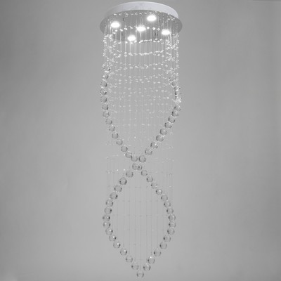 Светильник каскад «Лайма» 5xLED хром 60×60×150 см BayerLux