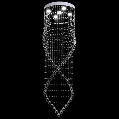 Светильник каскад «Лайма» 5xLED хром 60×60×150 см BayerLux