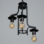 Светильник "Дерин"3х Е27 черный 36х35х66см - фото 22342244
