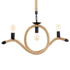 Люстра BayerLux "Габлис" 3хЕ27 черный 70х10х65см - фото 42641257