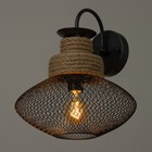 Бра «Эллеб» 1хЕ27 черный 32×32×35 см - Фото 2