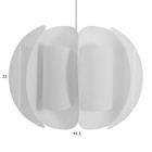 Светильник BayerLux "Сарри" Е27 15Вт белый 44х44х35-135 см - Фото 5