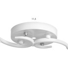 Люстра потолочная BayerLux «Ава», 2хЕ27, 40 Вт, бело-хромовый, 45×26×27 см 9408258