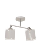 Люстра «Айрис» 2хЕ27 40 Вт бело-хромовый 45×26×27 см BayerLux - фото 4813095