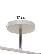 Люстра «Айрис» 2хЕ27 40 Вт бело-хромовый 45×26×27 см BayerLux - фото 4813096