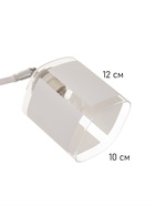 Люстра «Айрис» 2хЕ27 40 Вт бело-хромовый 45×26×27 см BayerLux - фото 4813097