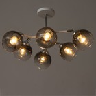 Люстра «Асфея» 6хЕ27 40 Вт бело-хромовый 62×62×27 см BayerLux - фото 22342654