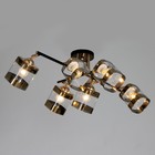 Люстра «Доминика» 6хЕ27 40 Вт чёрно-золотой 55×42×27 см BayerLux - Фото 2