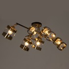 Люстра «Доминика» 6хЕ27 40 Вт чёрно-золотой 55×42×27 см BayerLux - Фото 3