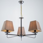 Люстра «Жозефина» 3хЕ14 40 Вт чёрно-хромовый 58×58×34 см BayerLux - Фото 2