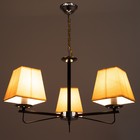 Люстра «Жозефина» 3хЕ14 40 Вт чёрно-хромовый 58×58×34 см BayerLux - Фото 3