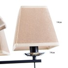 Люстра «Жозефина» 5хЕ14 40 Вт чёрно-хромовый 58×58×34 см BayerLux - Фото 7