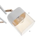 Люстра "Камелия" 6хЕ27 40Вт бело-золотой 70х47х27 см BayerLux - фото 35197173