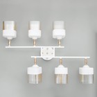 Люстра "Камелия" 6хЕ27 40Вт бело-золотой 70х47х27 см BayerLux - фото 35197174