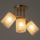 Люстра "Киссия" 3хЕ27 40Вт золото шампань 56х20х30 см BayerLux - фото 24457109