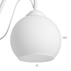 Люстра "Лиана" 5хЕ27 40Вт белый 55х55х36 см BayerLux 9408332