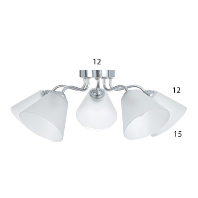 Люстра «Лорена» 5хЕ27 40 Вт хром 55×55×36 см BayerLux