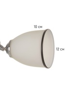 Люстра «Одилия» 3хЕ27 40т чёрно-хромовый 40×40×21 см BayerLux - фото 4813153