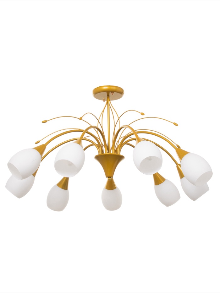 Люстра «Федерика» 9хЕ14 40 Вт золото шампань 85×85×40 см BayerLux - Фото 1