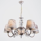 Люстра "Луиза" 5x40Вт E14 белый+золото 60x60x31 см. Модель F761TT-503 - фото 42269638