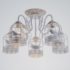 Люстра 669619/5 Е27 40Вт белый 59х59х33 см   4612419 Модель F761TT-1615 - фото 24342054