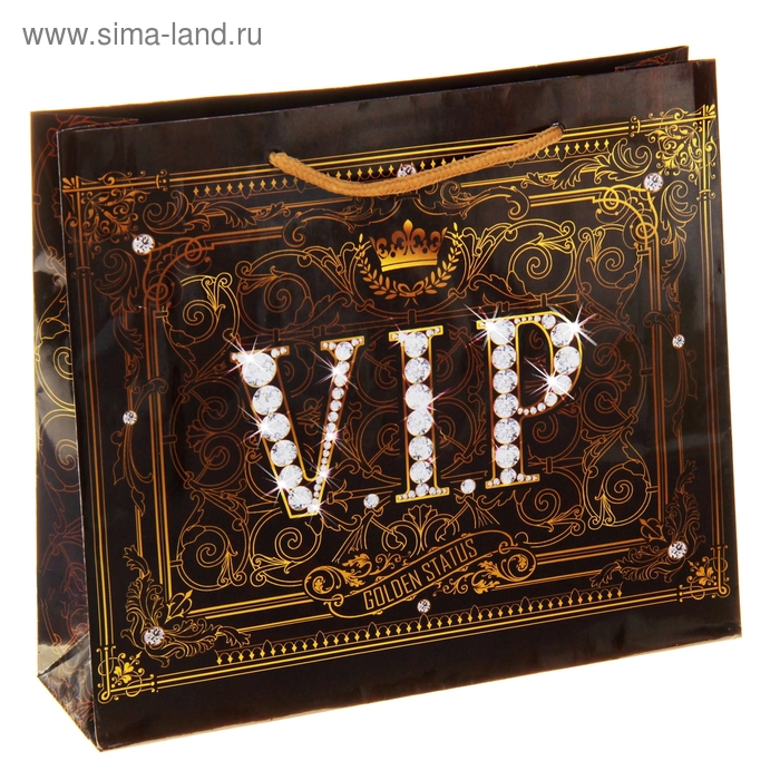 Пакет ламинированный горизонтальный VIP, 23 × 18 см - Фото 1