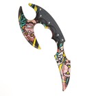 Сувенирное оружие нож-керамбит «Обезьяна», с защитой пальцев, длина 22 см - фото 6973589