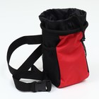 Дрессировочная сумочка для лакомств с ремнем для крепления на пояс, красная - фото 10877539