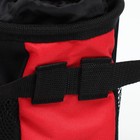 Дрессировочная сумочка для лакомств с ремнем для крепления на пояс, красная - фото 7682335