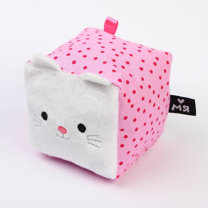 Игрушка мягкий кубик «Котёнок», Мякиши - Фото 1
