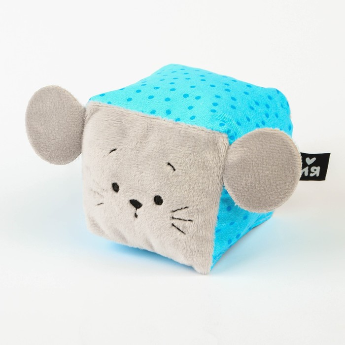 Игрушка мягкий кубик «Мышка», Мякиши - Фото 1