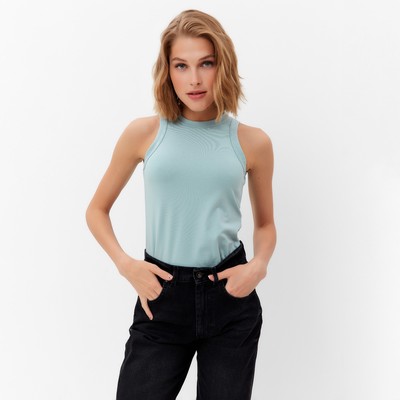 Майка женская MINAKU: Basic line, размер 42, зелёная аква